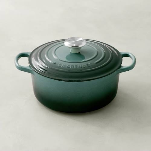 Le Creuset Signature Cast-Iron Round Dutch Oven, 4 1/2-Qt., Ocean | Williams Sonoma