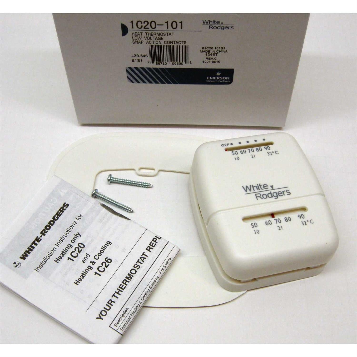 White Rodgers 1C20-101 Thermostat Q7338