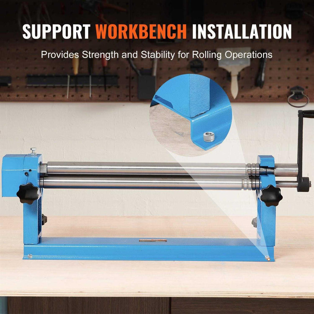 VEVOR Slip Roll Machine Sheet Metal Roller with 2 Detachable Rollers O845332