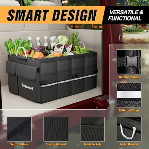 K KNODEL Large Car Trash Can with Lid Trunk Organizer G27153