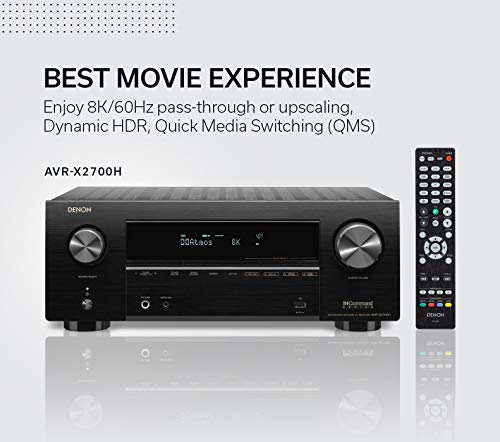Denon AVR-X2700H 8K Ultra HD 7.2 Channel AV Receiver P1163