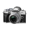 OM System OLYMPUS OM-D E-M10 Mark IV Silver Camera Body & Olympus M.Zuiko Digital 14-42mm F3.5-5.6 II R Lens Silver