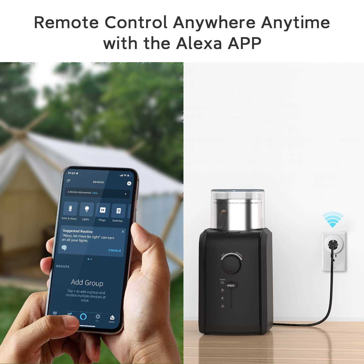 Beysen Bluetooth Mesh Smart Plug with Alexa Voice Control E979