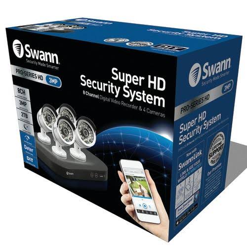 Swann SWDVK-847504-US 8-Channel 1080p DVR with 4 Pro Cameras C519