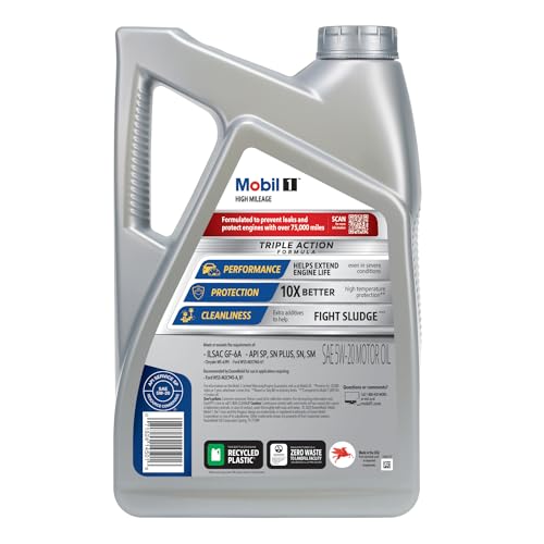 Mobil 1 Advanced Fuel Economy Full Synthetic Motor Oil 0W-20, 5 Quart A306