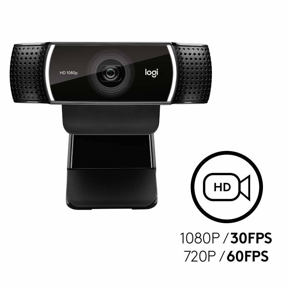 Logitech C922 Pro Stream HD Webcam 1080p Black Z396