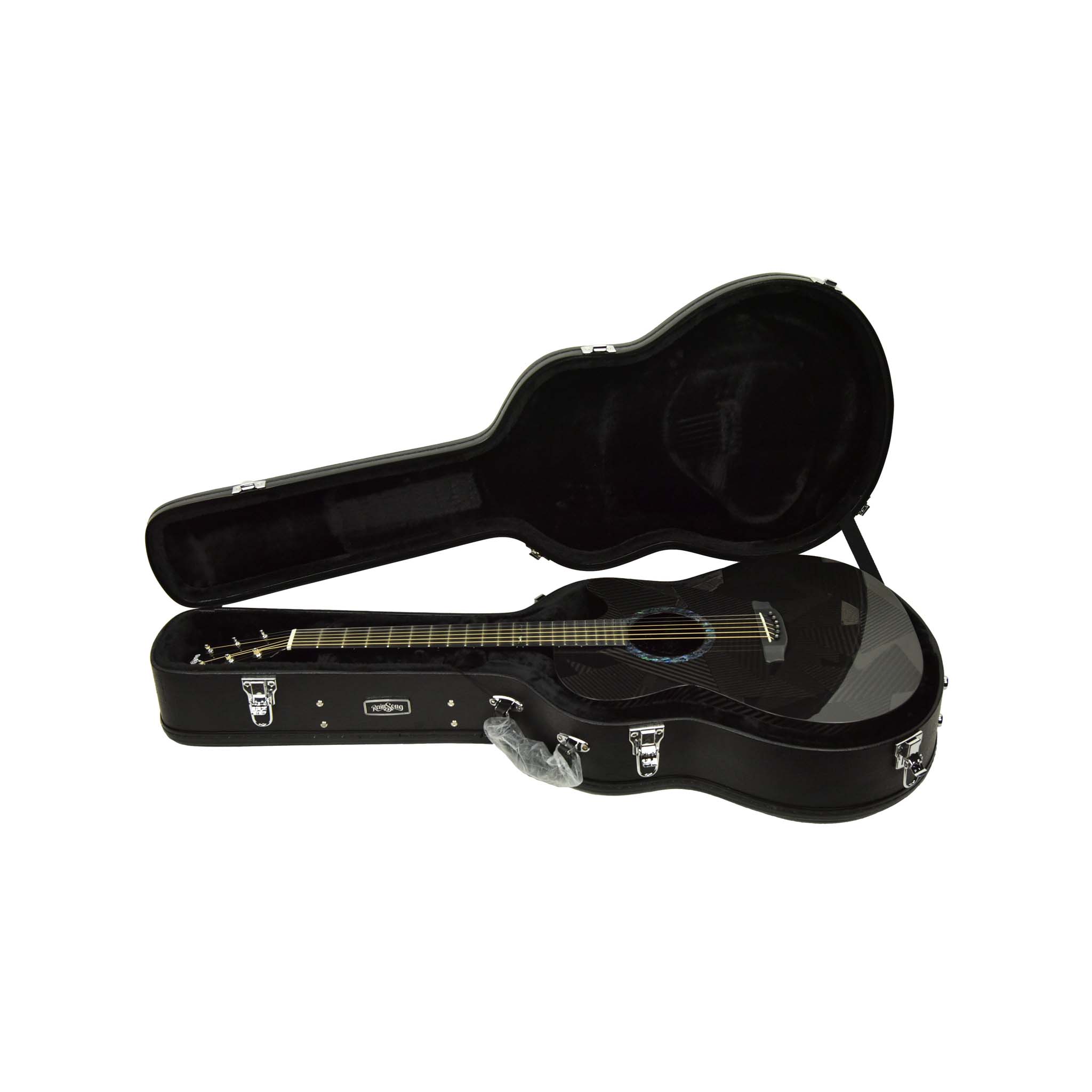 Rainsong BI-WS1000N1 Black Ice Series Acoustic-Electric Guitar with Case Z75795