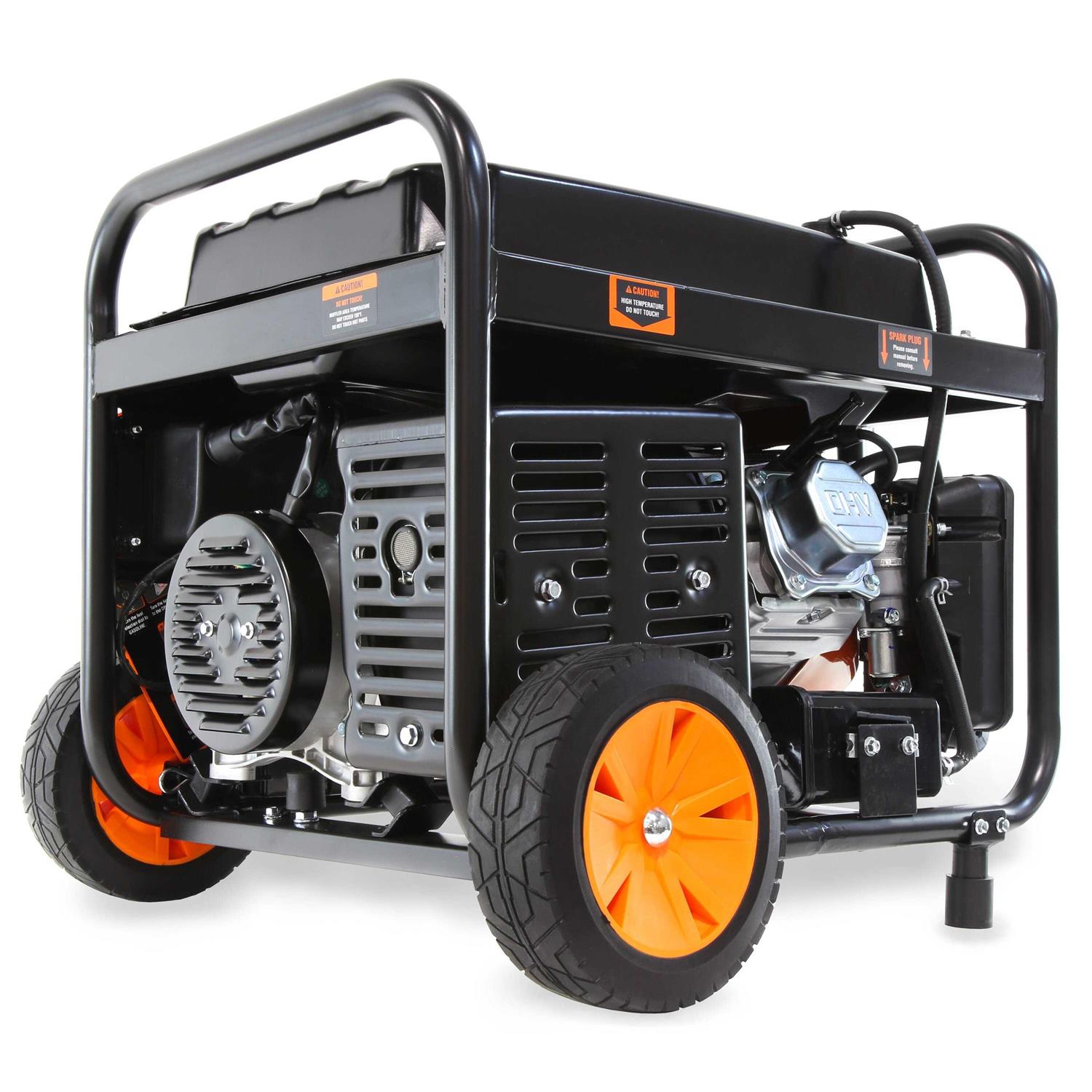 WEN 4750-Watt Dual Fuel Electric Start Portable Generator with Wheel Kit P362171