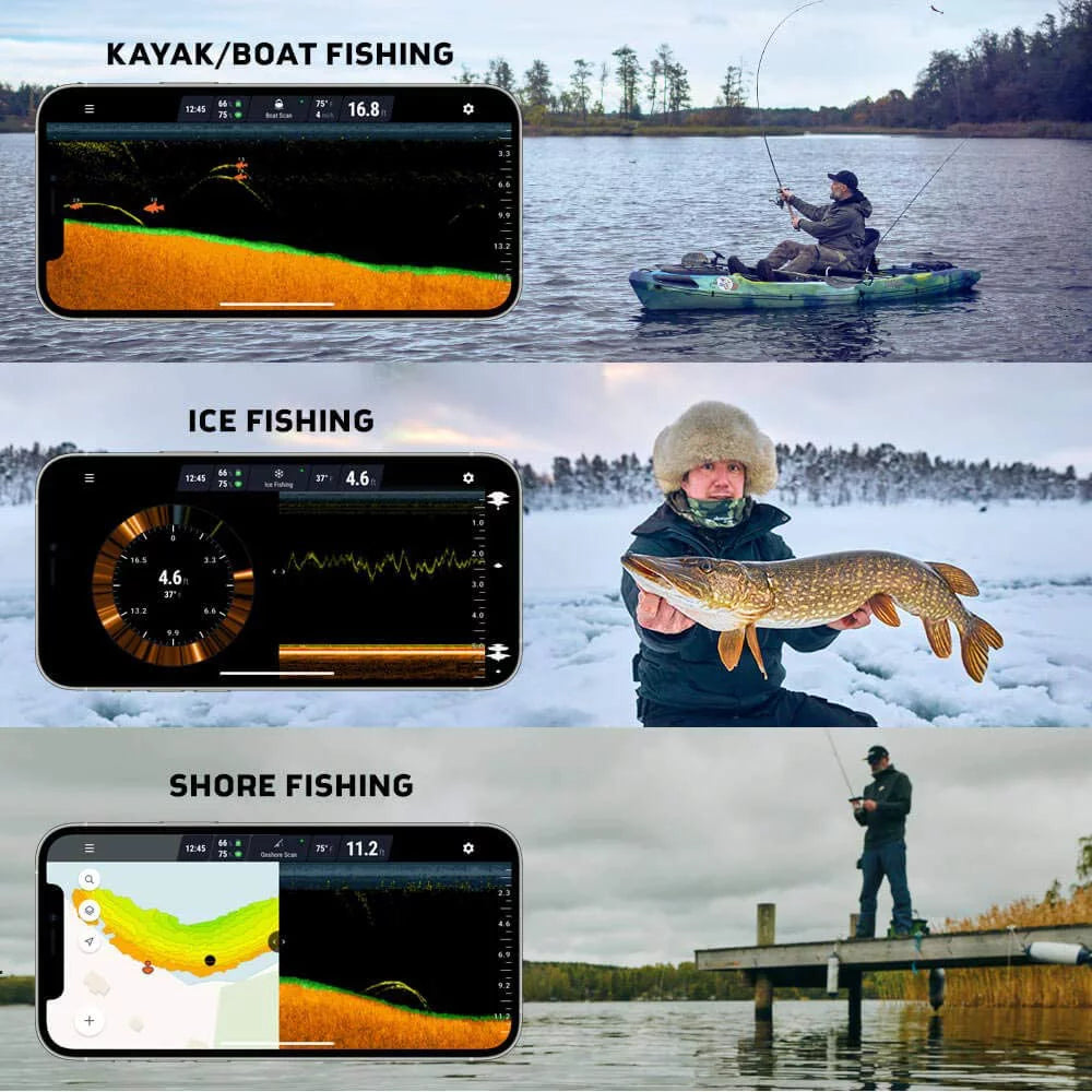 Deeper PRO Smart Sonar Castable WiFi Fish Finder for Kayaks and Boats U764