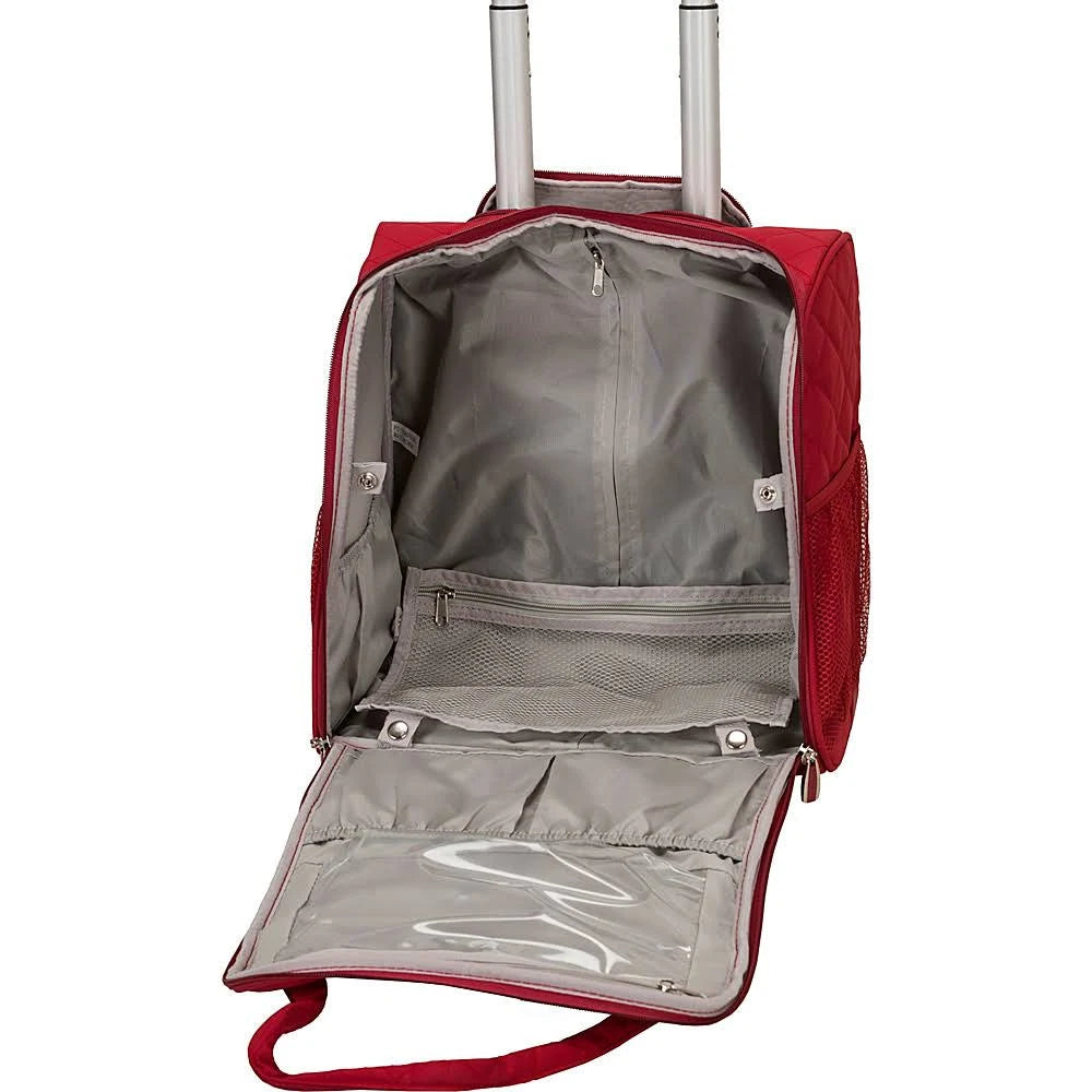 Rockland Melrose Wheeled Underseat Carry-On Charcoal B77693