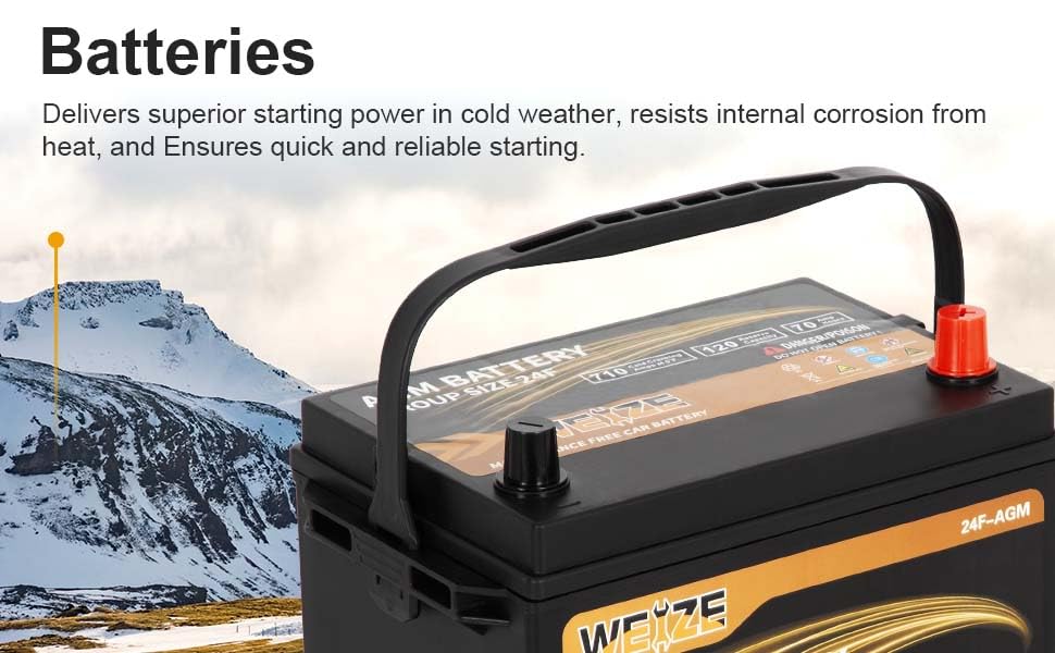 Weize Platinum AGM Battery BCI Group 35, 650CCA Y238491