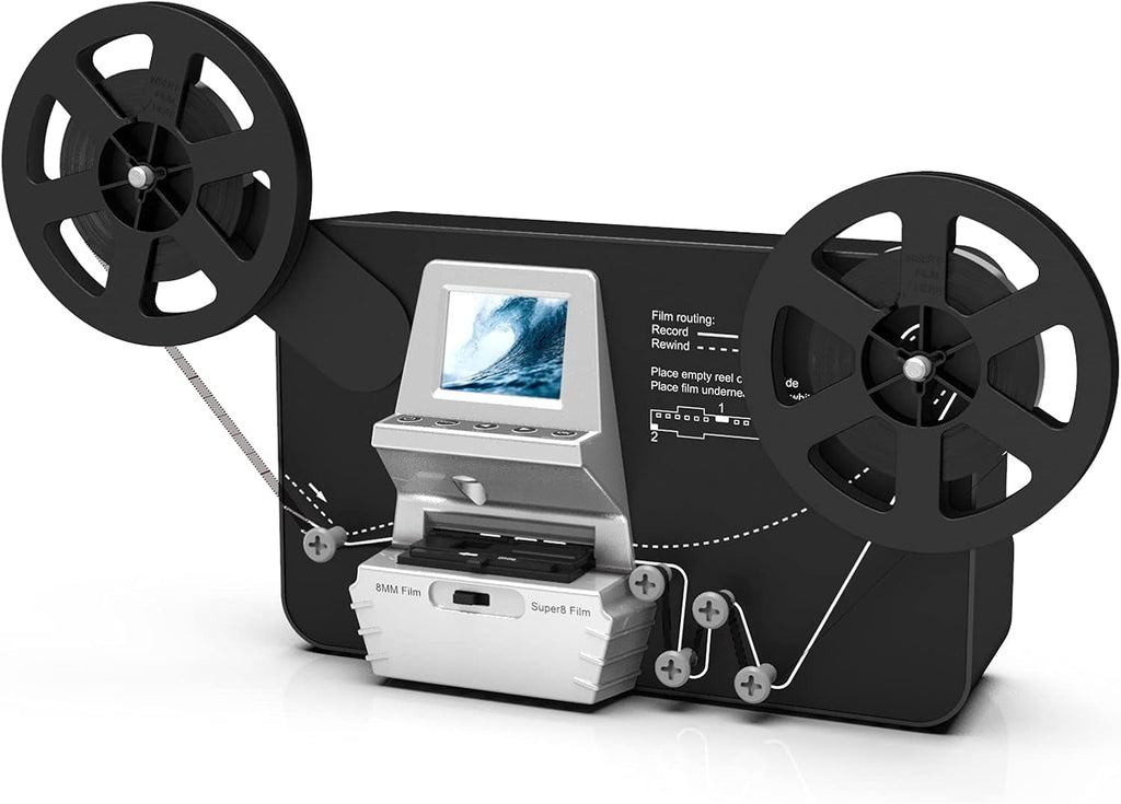 8mm & Super 8 Reels to Digital Film Scanner Converter with 2.4 LCD J422