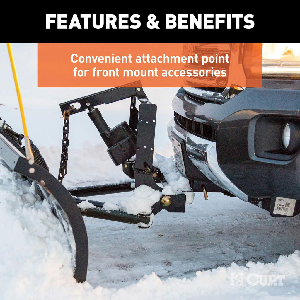 CURT 31012 2-Inch Front Receiver Hitch for Cadillac, Chevrolet, GMC Trucks & SUVs Z743496