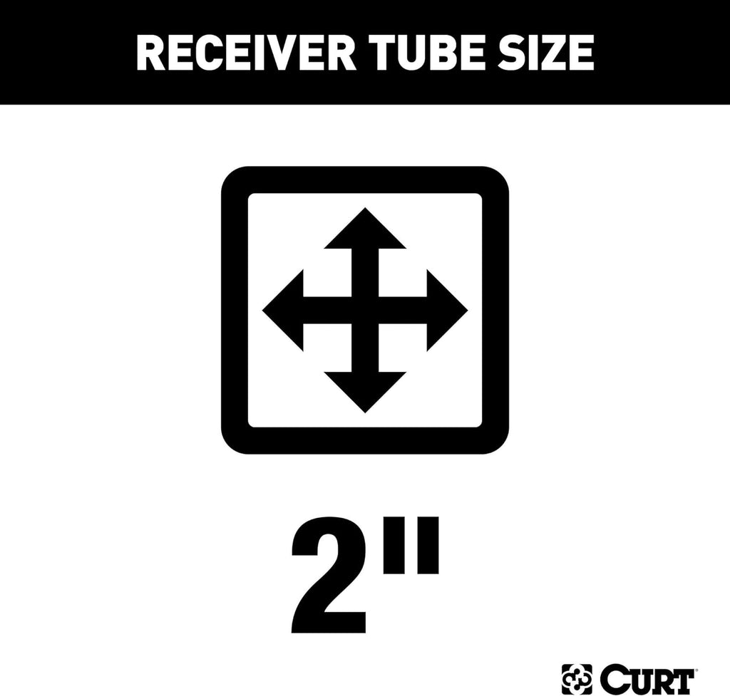 CURT 31302 2-Inch Front Receiver Hitch for Cadillac, Chevrolet, GMC Trucks & SUVs Z497