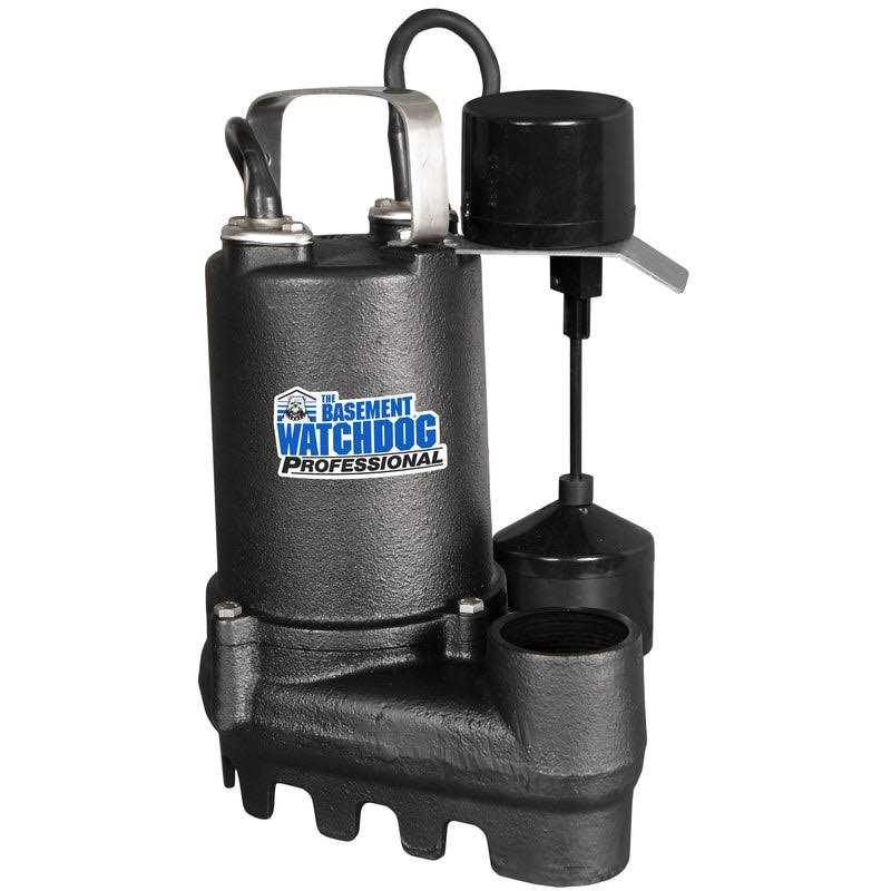 Basement Watchdog Professional 1/2 HP Cast Iron Vertical Float Switch Sump Pump G15679