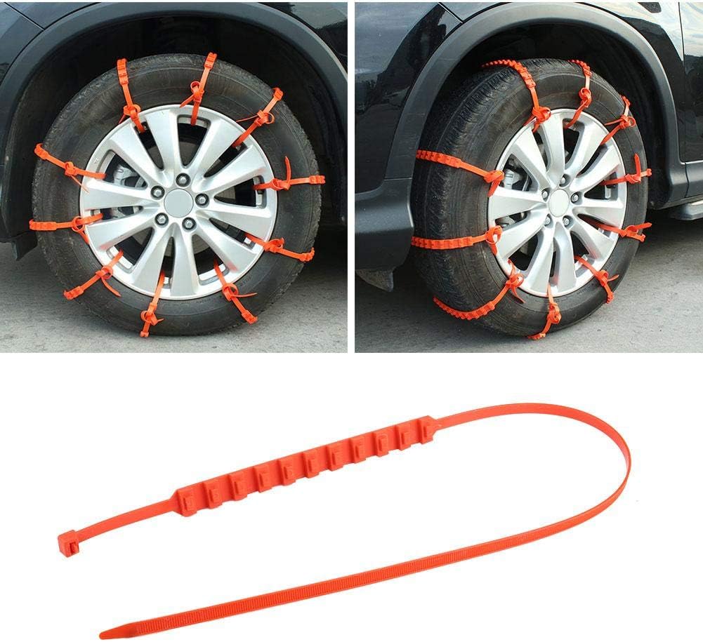 Tire Anti Skid Chains 20pcs Nylon Snow Mud Traction with Gloves K3597