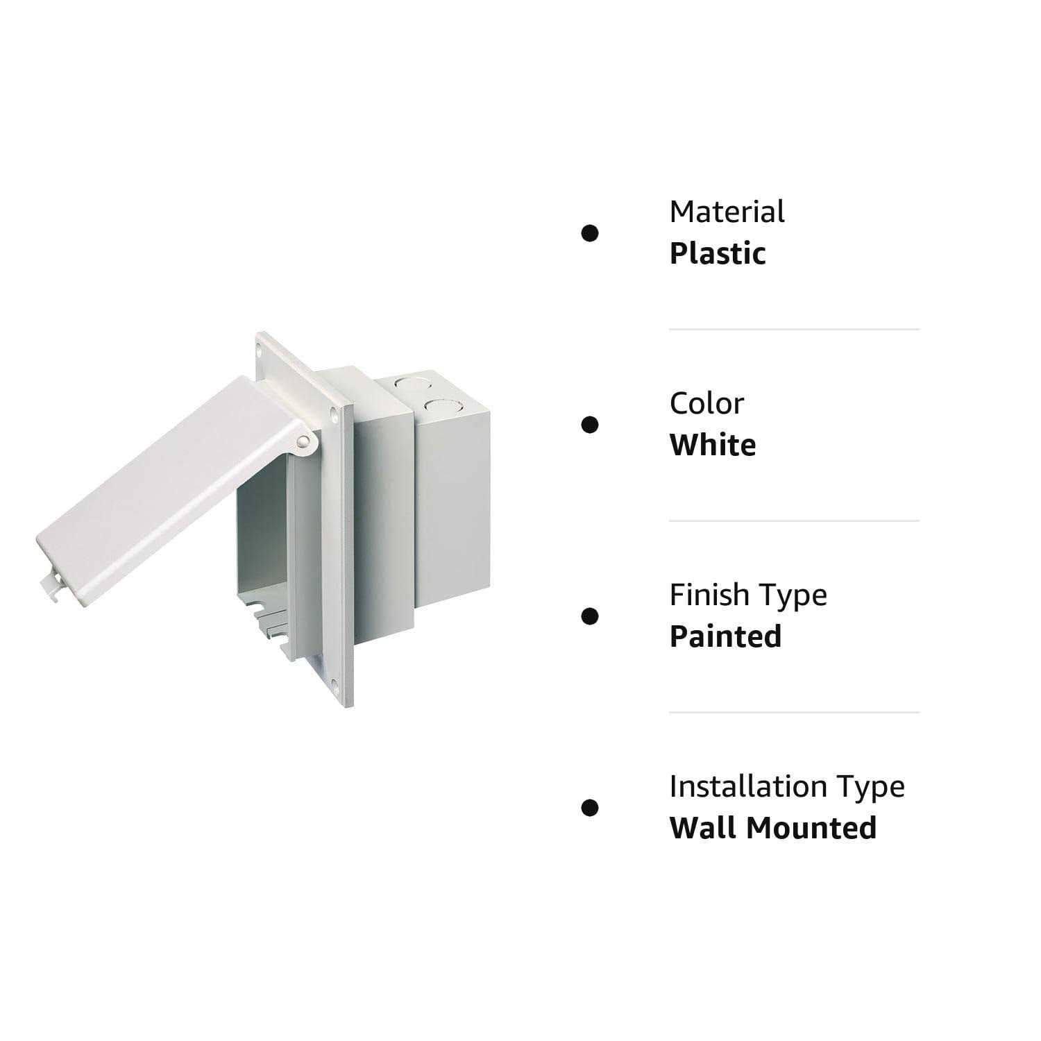 Arlington DBVR1W-1 Low Profile Electrical Box with Weatherproof Cover O4856
