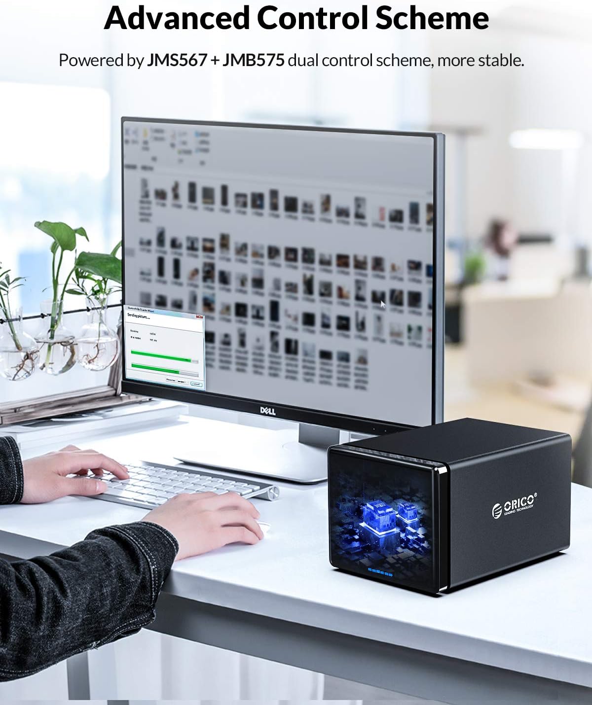ORICO 5 Bay RAID Hard Drive Enclosure USB 3.0 to SATA for 3.5 inch HDD I643239
