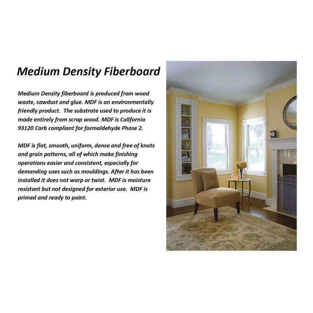 HOUSE OF FARA MDF Fluted Door Casing Moulding Set H158