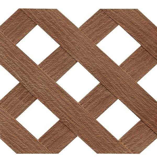 Barrette Outdoor Living 4 ft x 8 ft Privacy Diamond Vinyl Lattice K6440