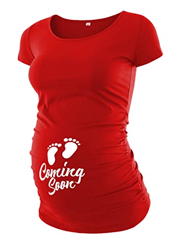 Pack of 3 Maternity Shirts for Women Cute Funny Graphic Ruched Sides Tops J532