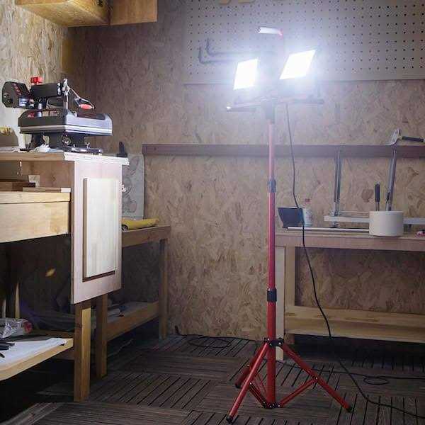 VEVOR 10000 Lumen Dual-head LED Work Light with Tripod Stand O5163