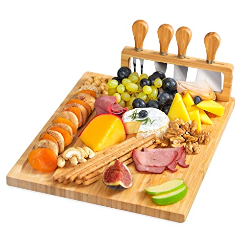 Personalized Charcuterie Board, Custom Bamboo Engraved Cheese Board S586772