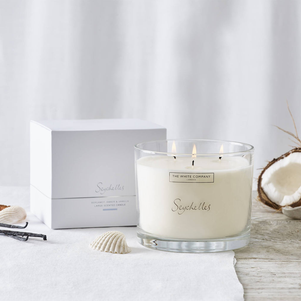 The White Company Seychelles Large Candle J34945