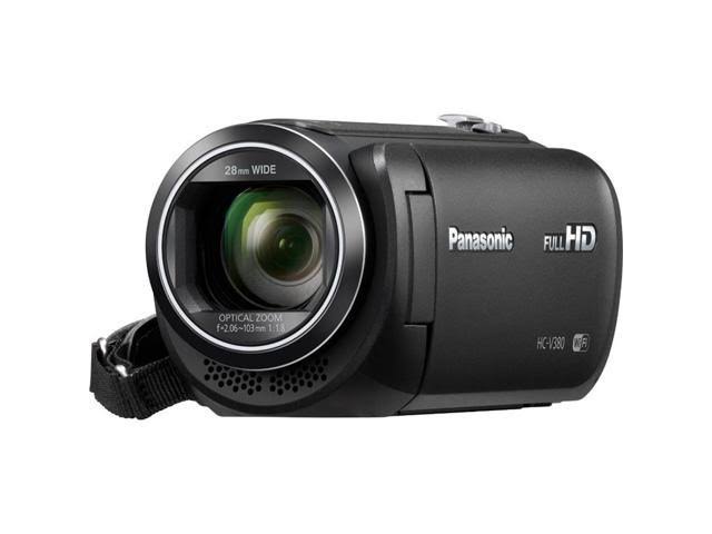 Panasonic HC-V380K Full HD Camcorder with Wi-Fi, Black Kit R8711