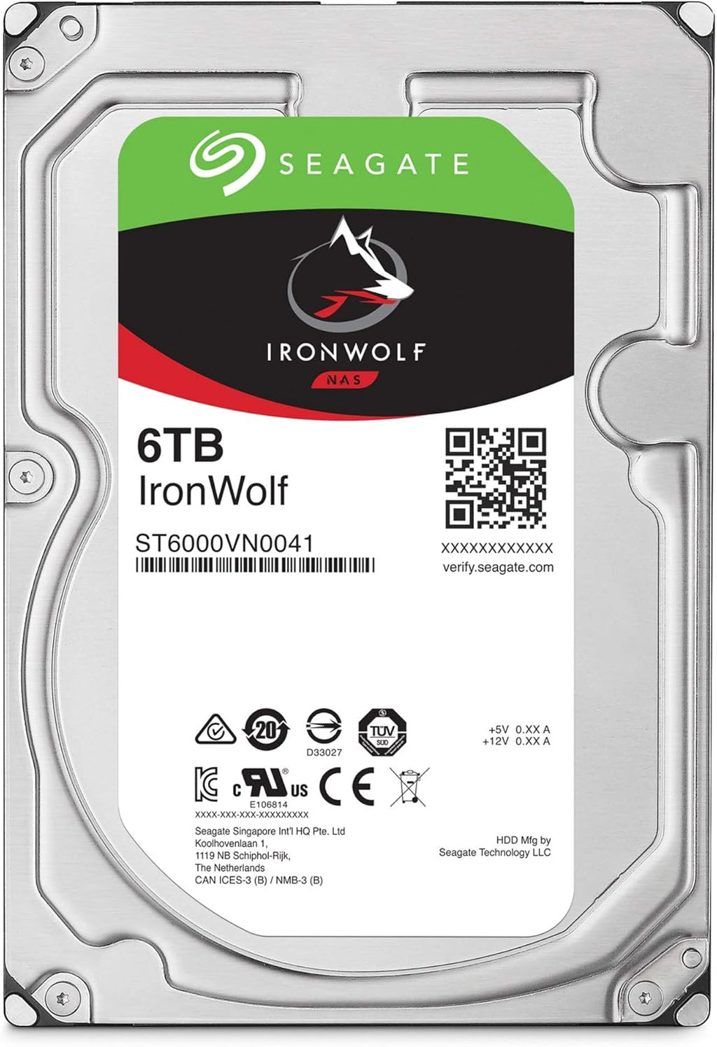 Seagate IronWolf 6TB NAS Internal Hard Drive HDD 3.5 Inch SATA O884