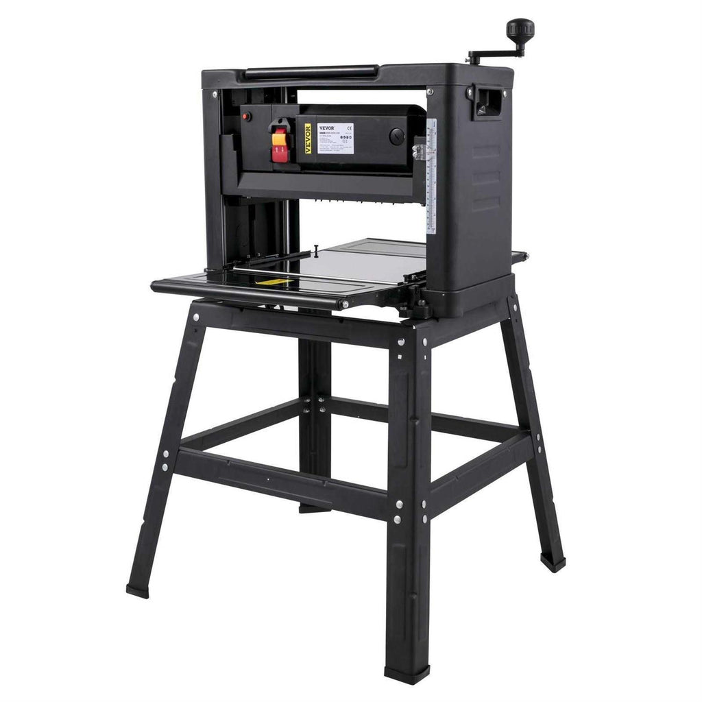 VEVOR Benchtop Planer 13" Thickness Planer 1800W Woodworking with Iron Stand M459