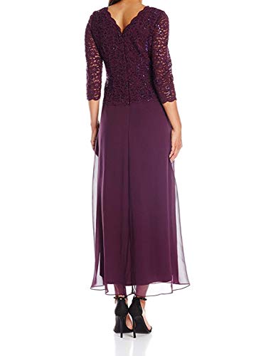 Alex Evenings Women's 3/4 Sleeve Lace Mother of the Bride Dress Z763942