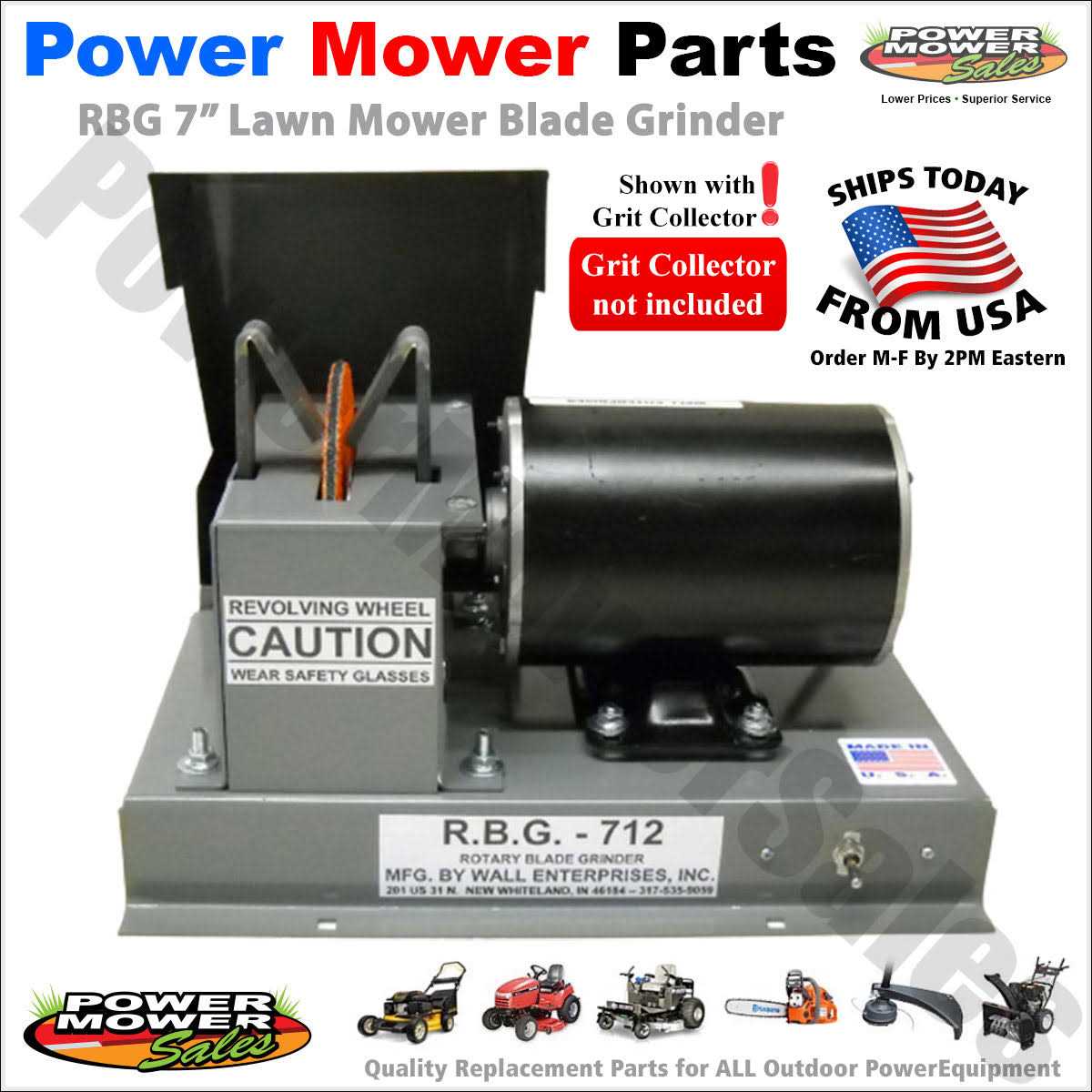 RBG 712 Lawn Mower Blade Bench Grinder O293760