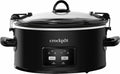 Crock-pot - Cook u0026 Carry Programmable 6-Quart Slow Cooker - Matte Black