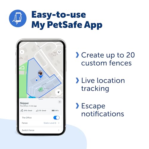 PetSafe Guardian GPS + Tracking Dog Fence Collar, Waterproof Rechargeable, Blue Grey I5356
