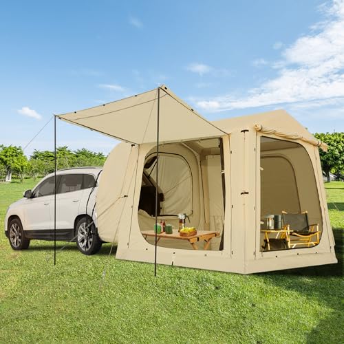 Inflatable Camping Tent with Hand Pump, Waterproof Oxford, 4-6 Person P40923