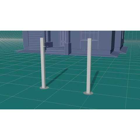 Veranda Linden White Vinyl Privacy Fence Panel Kit 8 ft. W I853