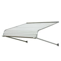 NuImage Awnings 5 ft. 1100 Series Door Canopy Aluminum Awning (12 in. H x 42 in. D) in White
