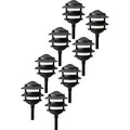 Paradise Gl22764 Low Voltage Cast Aluminum 11W Path Light (Black, 8 Pack)
