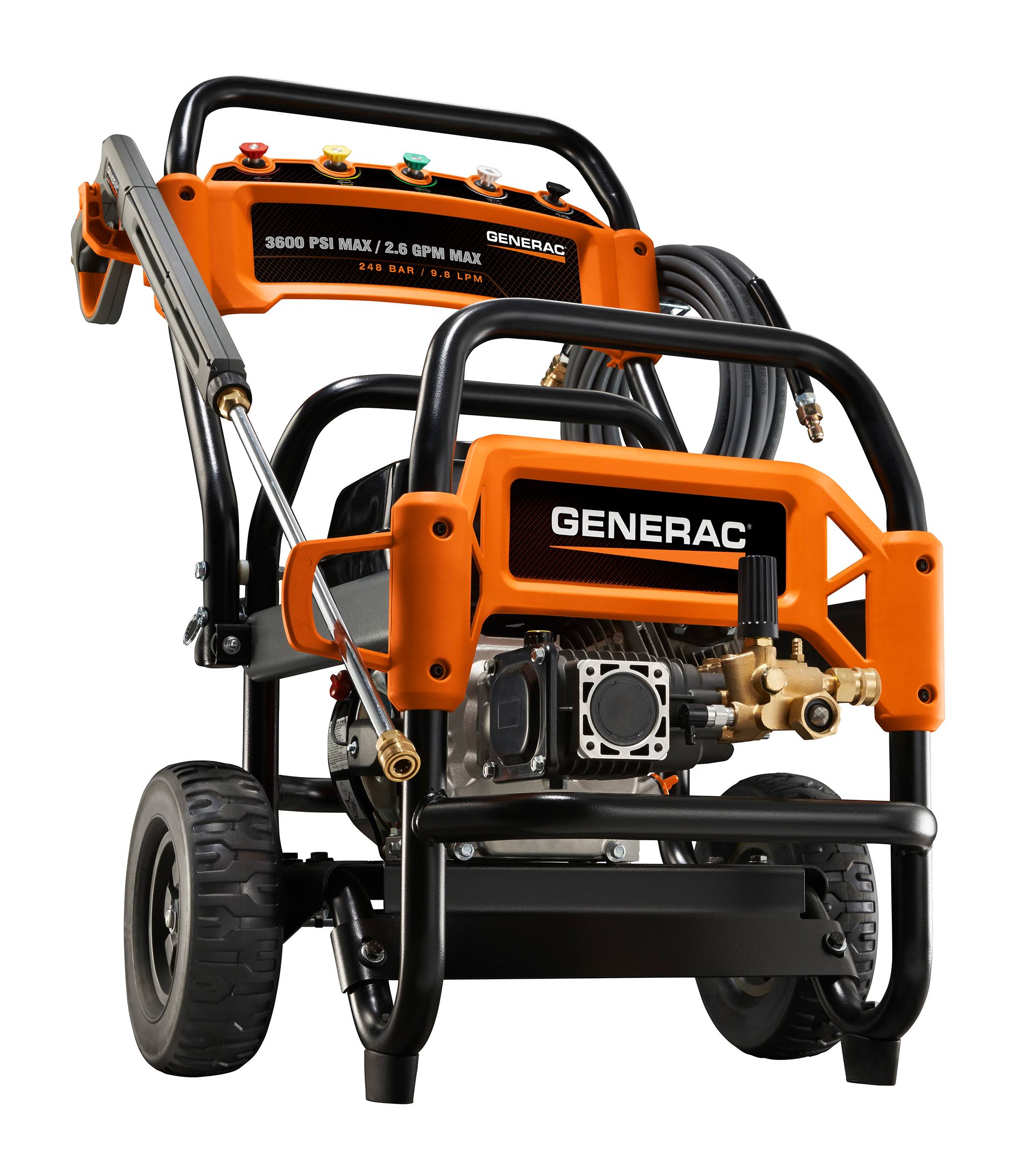 Generac 6855 Commercial GAS Pressure Washer - 3600 psi, 2.6 GPM