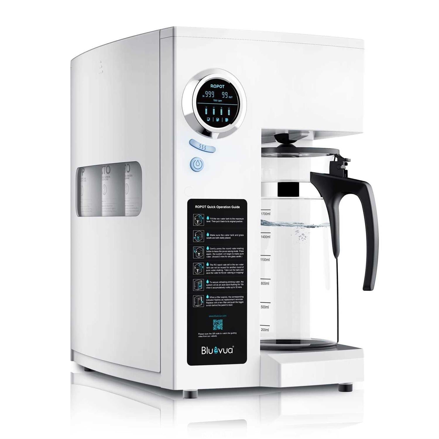 Bluevua Ro100ropot Reverse Osmosis System Countertop Water Filter 4 Stage - Shop Hardware Tools Online Store