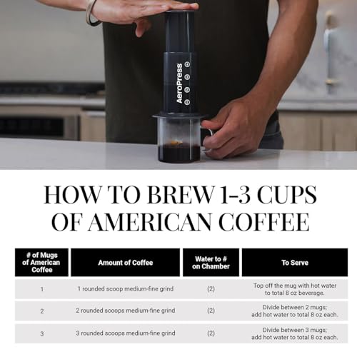 AeroPress Original XL Coffee Press – 3-in-1 Portable Coffee Maker for Camping & Travel C20139