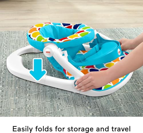 Fisher-Price Deluxe Sit-Me-Up Floor Seat with Removable Toys and Snack Tray T943601