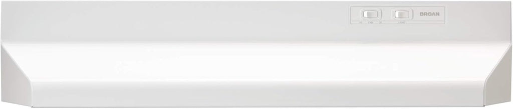 Broan-NuTone 42-inch Under-Cabinet Range Hood with 2-Speed Exhaust Fan and Light, White V7148