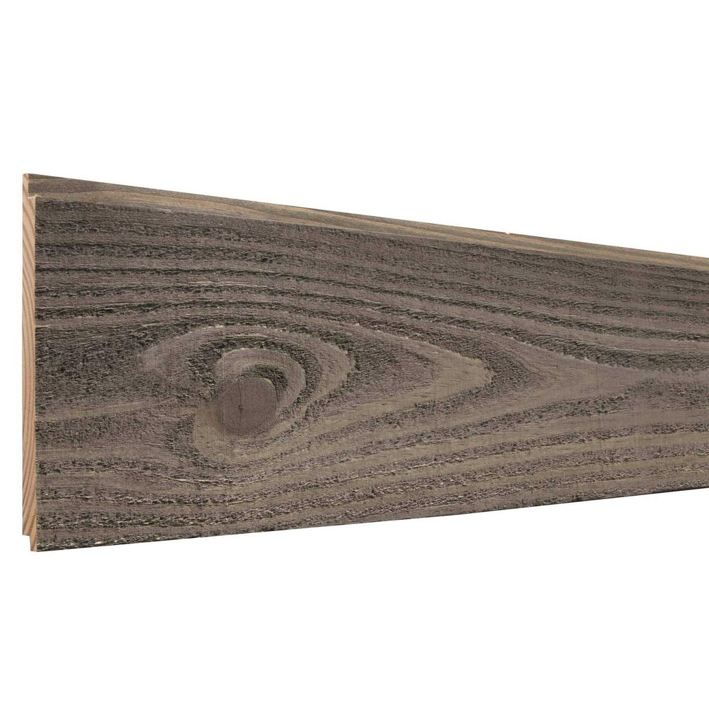 Unbranded 5.375-in x 8-ft Finished Brown Pine Shiplap Wall Plank 58X6X8-RSC - Shop Hardware Tools Online Store