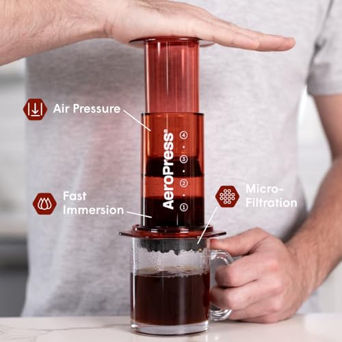 AeroPress Original XL Coffee Press – 3-in-1 Portable Coffee Maker for Camping & Travel C20139