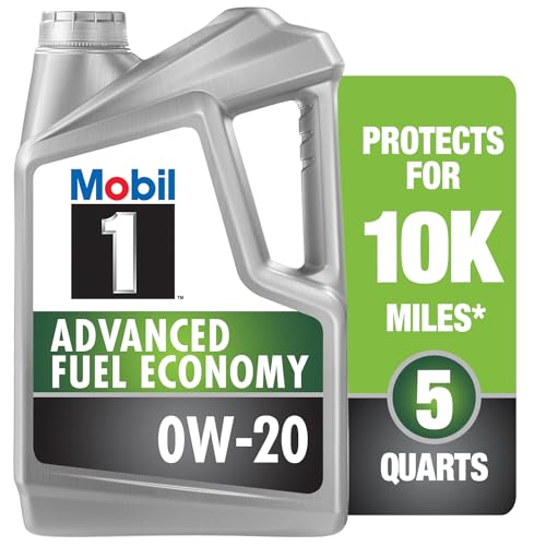 Mobil 1 Advanced Fuel Economy Full Synthetic Motor Oil 0W-20, 5 Quart A306