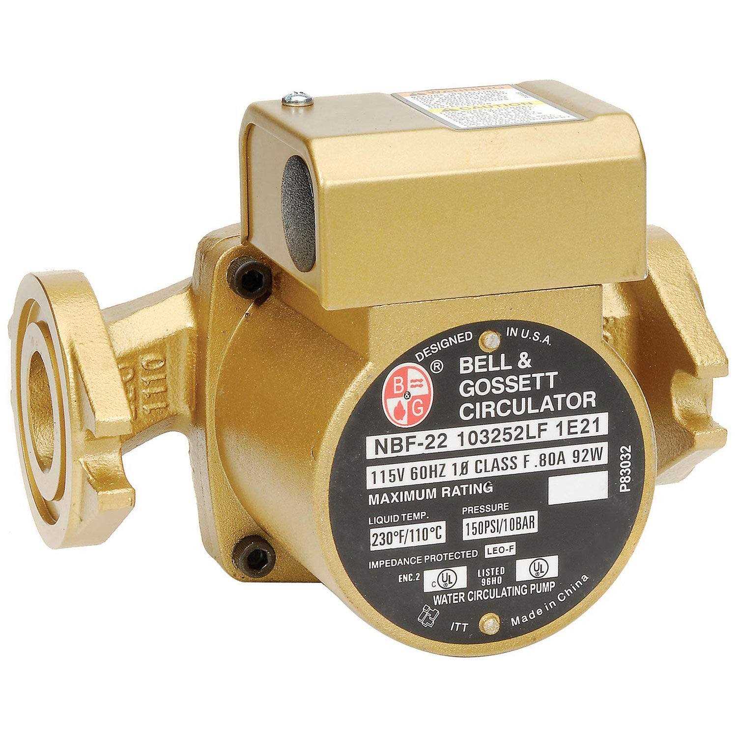 Bell & Gossett NBF-22 Bronze Wet Rotor Circulator Pump X340744