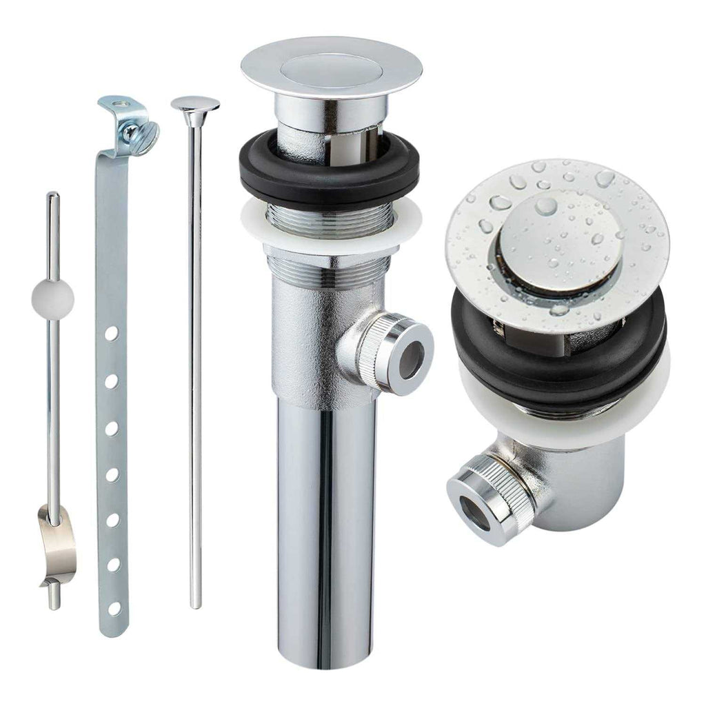 Artiwell Sink Pop-Up Drain Stopper Assembly with Lift Rod and Overflow - Shop Hardware Tools Online Store