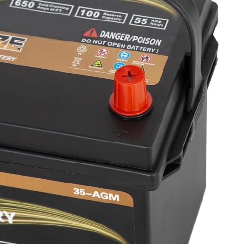 Weize Platinum AGM Battery BCI Group 35, 650CCA Y238491